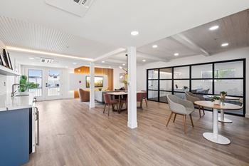 Modern leasing office 
